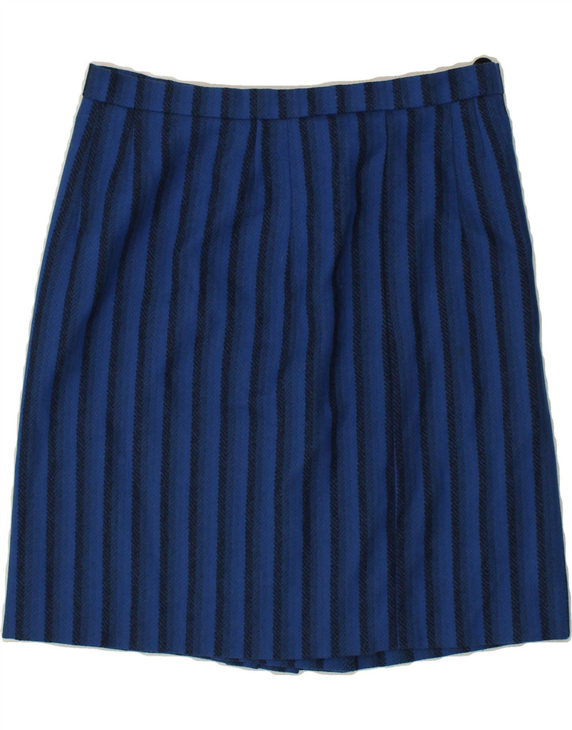 VINTAGE Womens Straight Skirt W32 Large   Navy Blue Pinstripe | Vintage Vintage | Thrift | Second-Hand Vintage | Used Clothing | Messina Hembry 