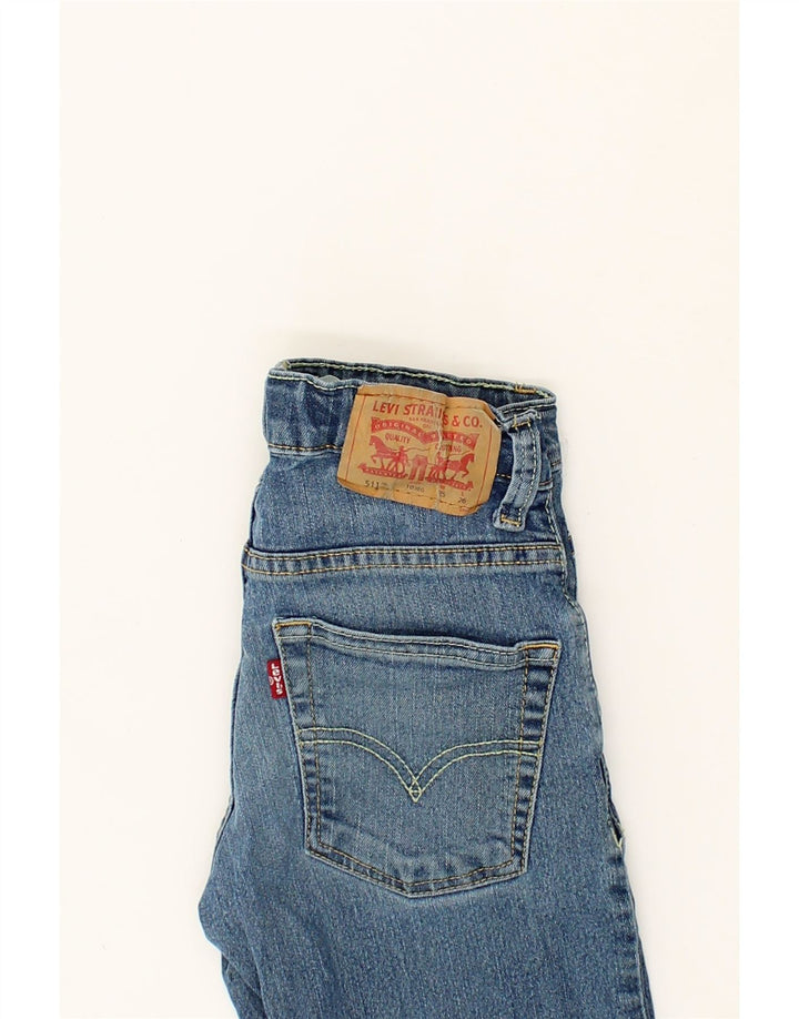 LEVI'S Boys 511 Slim Jeans 9-10 Years W25 L26 Blue Cotton Vintage Levi's and Second-Hand Levi's from Messina Hembry 