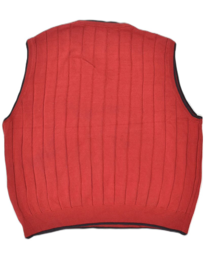 NAUTICA Mens Vest Tank Top Medium Red Cotton | Vintage Nautica | Thrift | Second-Hand Nautica | Used Clothing | Messina Hembry 