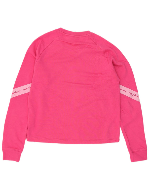Champion Girls Graphic Regular Fit Sweatshirt Jumper 15-16 Years Pink