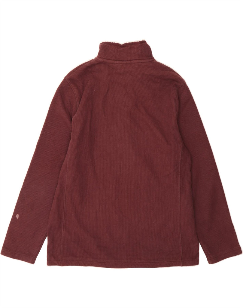 MOUNTAIN WAREHOUSE Mens Zip Neck Sweatshirt Jumper Large Burgundy Cotton Vintage Mountain Warehouse and Second-Hand Mountain Warehouse from Messina Hembry 