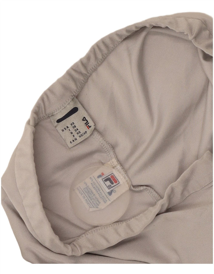 Fila Womens Tracksuit Trousers UK 6 XS Grey Polyester