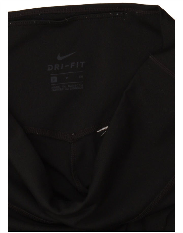 Nike Womens Dri Fit Capri Leggings UK 8 Small  Black