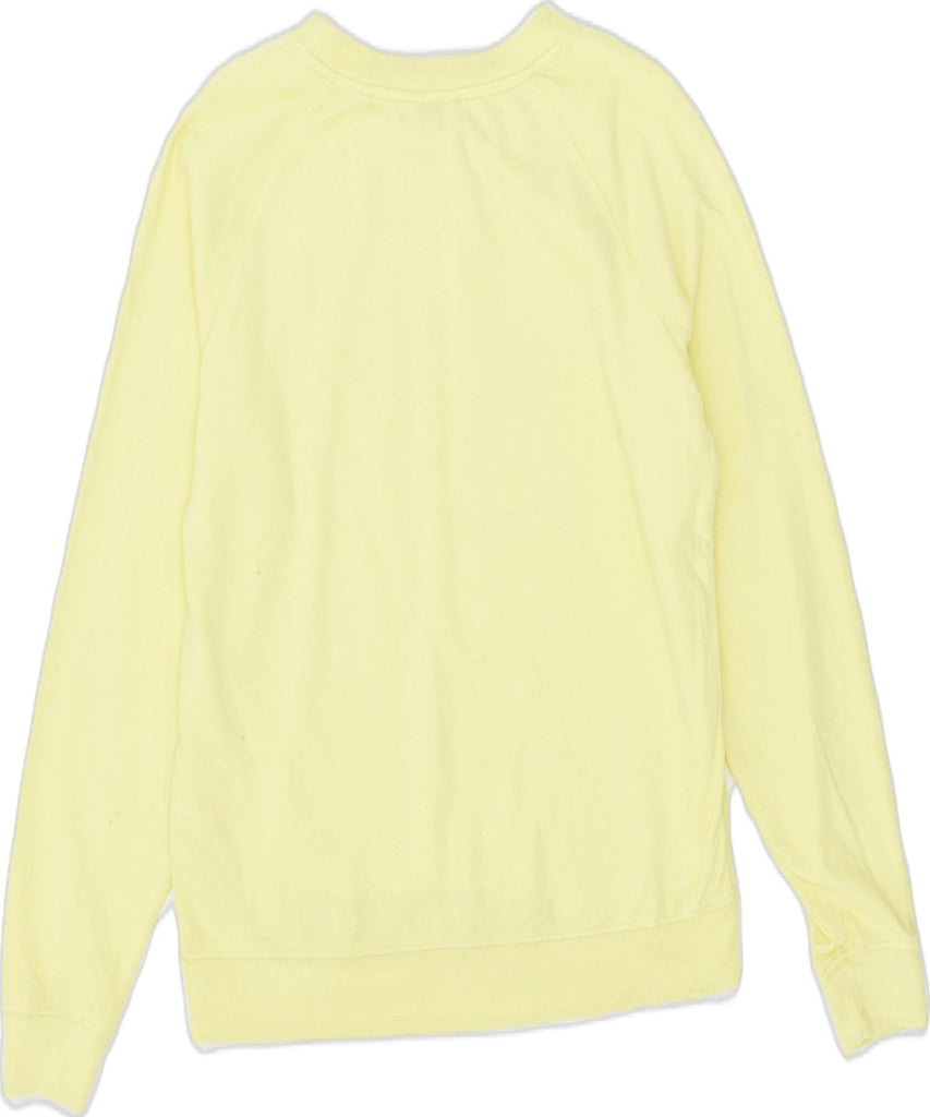 JACK WILLS Womens Graphic Oversized Sweatshirt Jumper UK 10 Small Yellow | Vintage | Thrift | Second-Hand | Used Clothing | Messina Hembry 