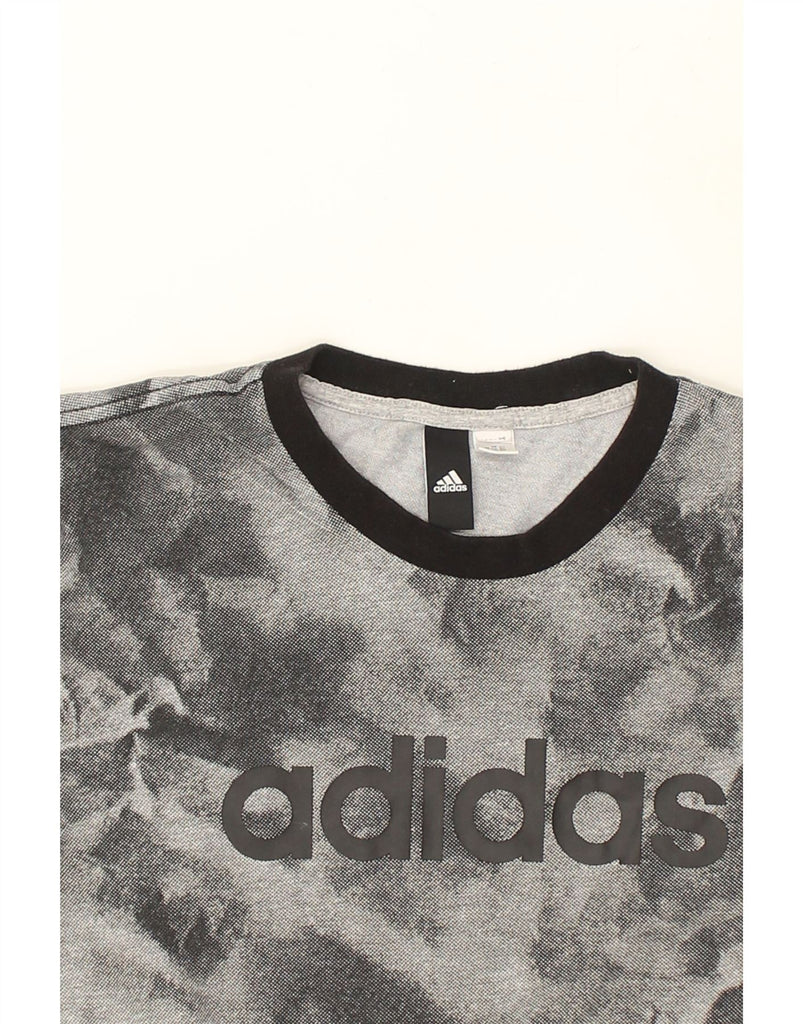 ADIDAS Mens Graphic T-Shirt Top Medium Grey | Vintage Adidas | Thrift | Second-Hand Adidas | Used Clothing | Messina Hembry 