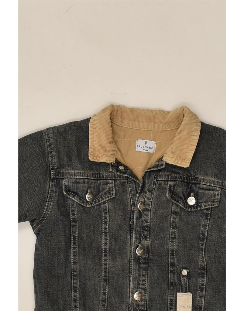 TRUSSARDI Baby Boys Denim Jacket 18-24 Months Blue Cotton | Vintage Trussardi | Thrift | Second-Hand Trussardi | Used Clothing | Messina Hembry 