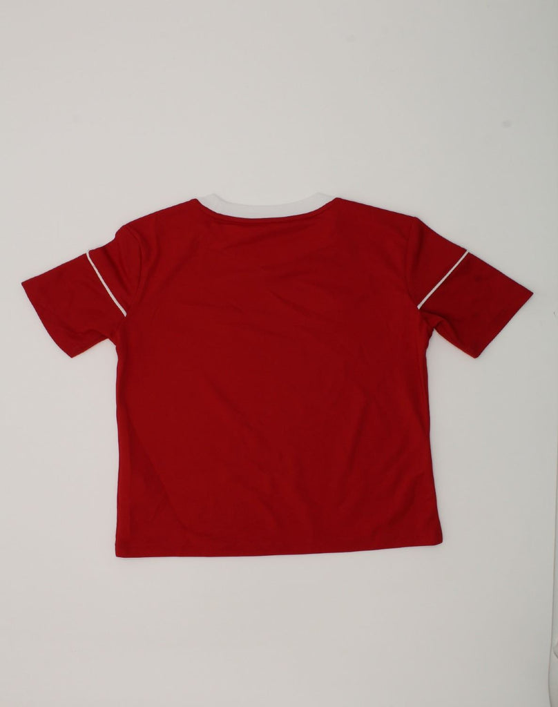 ADIDAS Boys Climalite T-Shirt Top 9-10 Years Red Polyester | Vintage Adidas | Thrift | Second-Hand Adidas | Used Clothing | Messina Hembry 