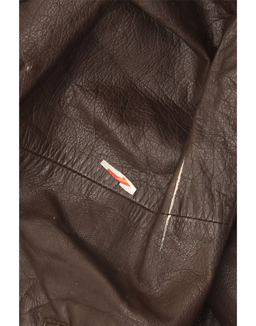 Vintage Womens Leather Jacket UK 22 3XL Brown