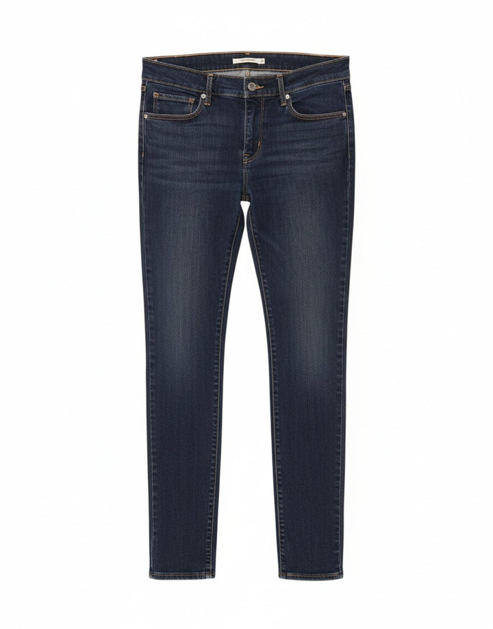 LEVI'S Womens 711 Skinny Jeans W30 L32 Blue Lyocell