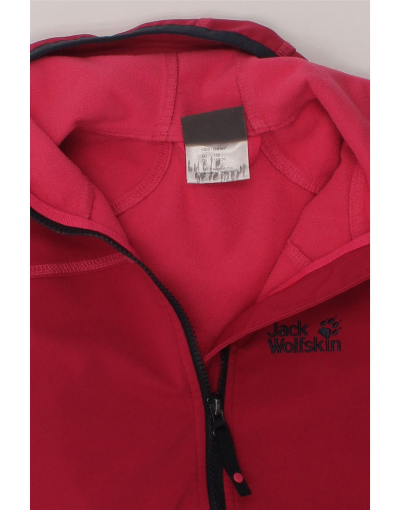 JACK WOLFSKIN Girls Hooded Windbreaker Jacket 11-12 Years Red Polyester | Vintage Jack Wolfskin | Thrift | Second-Hand Jack Wolfskin | Used Clothing | Messina Hembry 