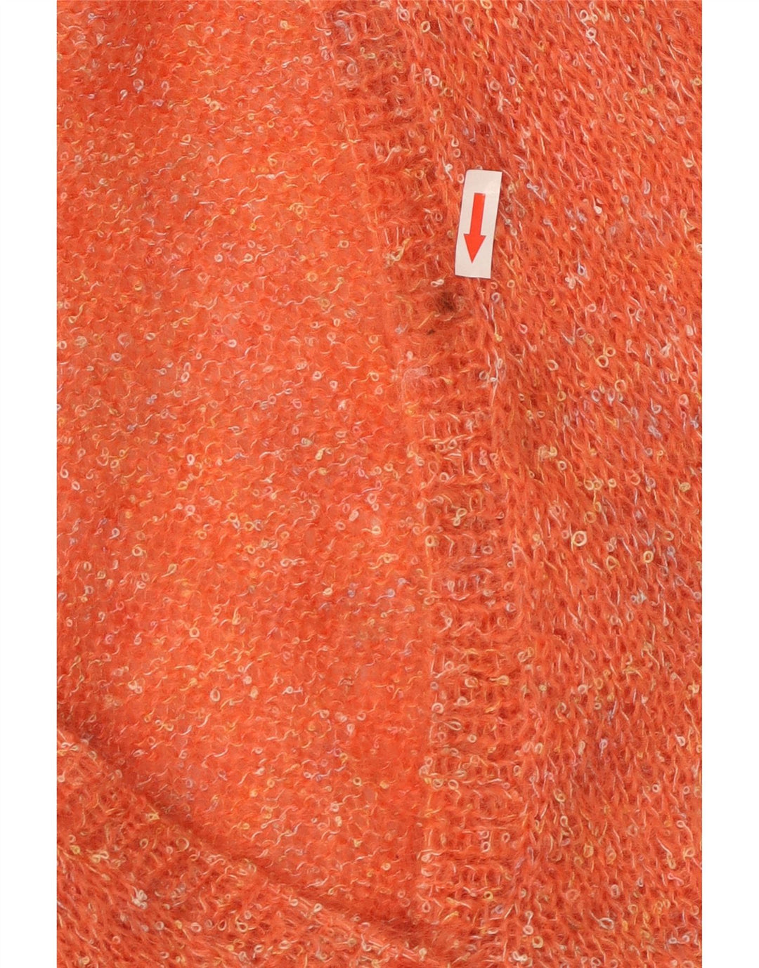 Vintage Womens Cardigan Sweater UK 22 3XL Orange Flecked