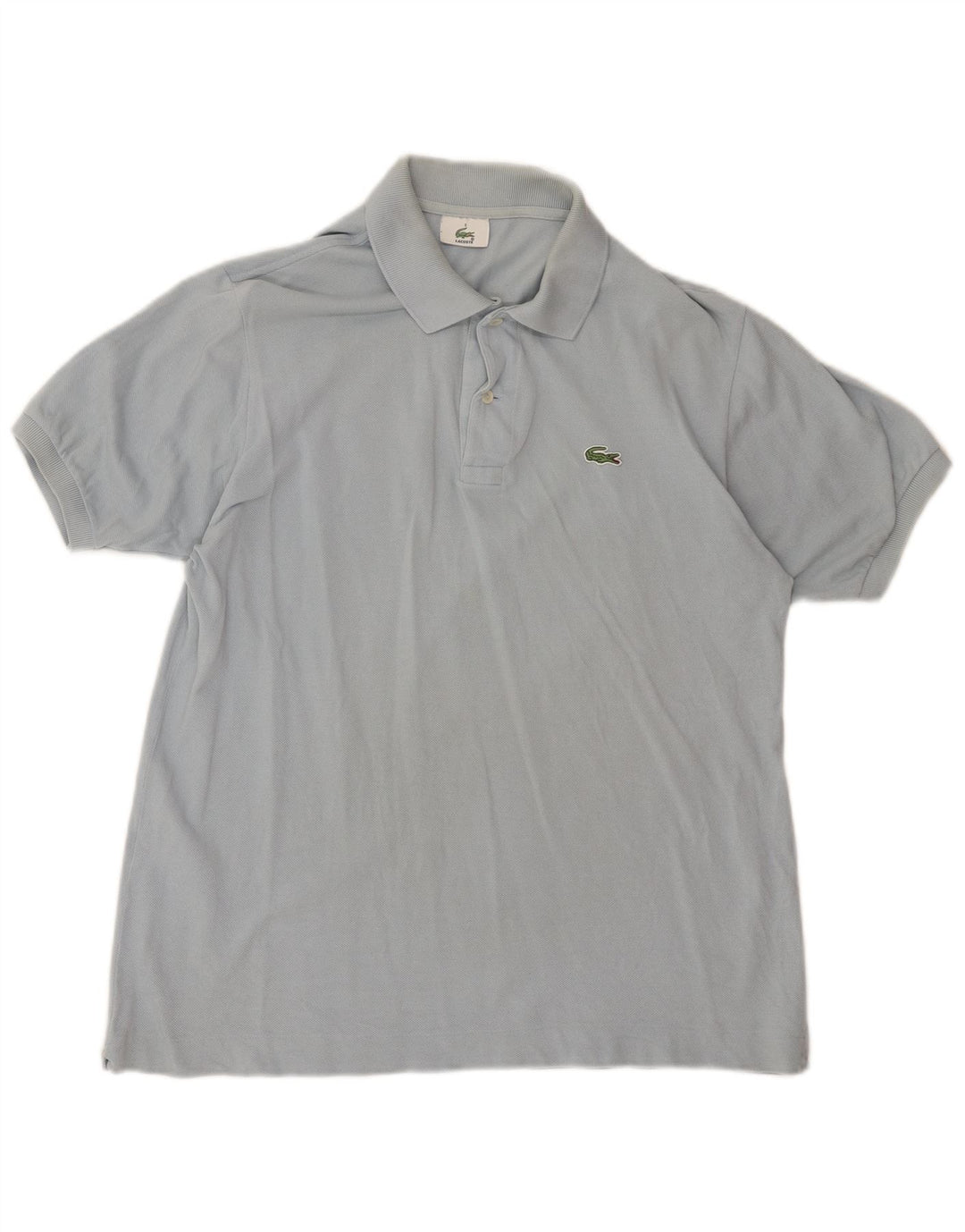LACOSTE Mens Polo Shirt Size 5 Large Blue Cotton
