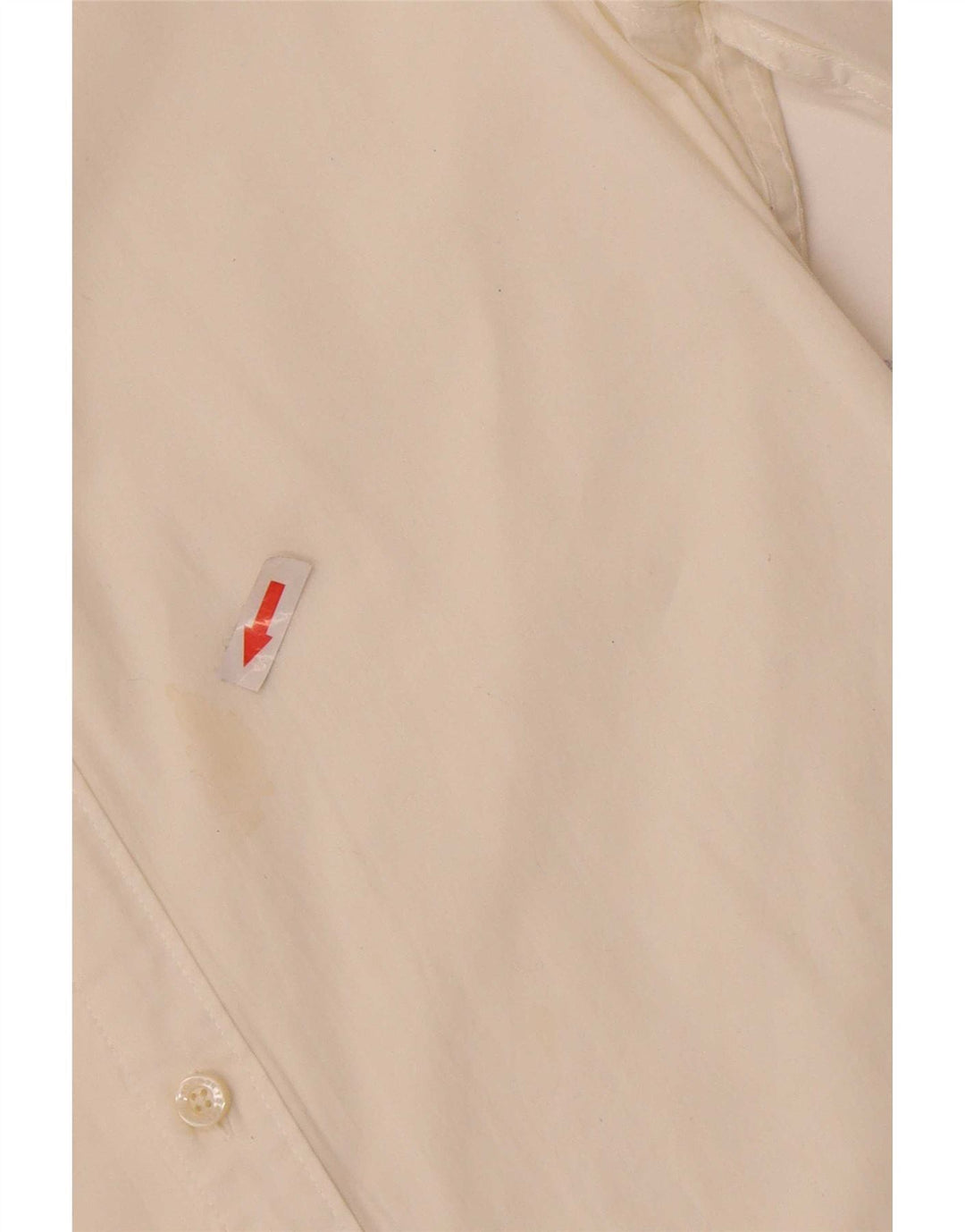 Tommy Hilfiger Mens Slim Fit Shirt Medium Off White Cotton