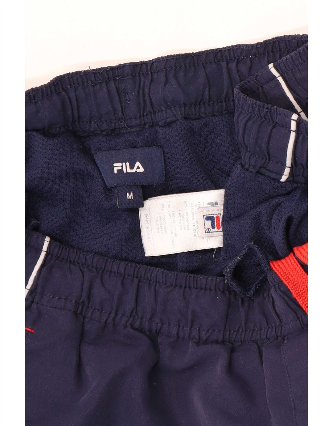 Fila Mens Graphic Sport Shorts Medium Navy Blue Polyester
