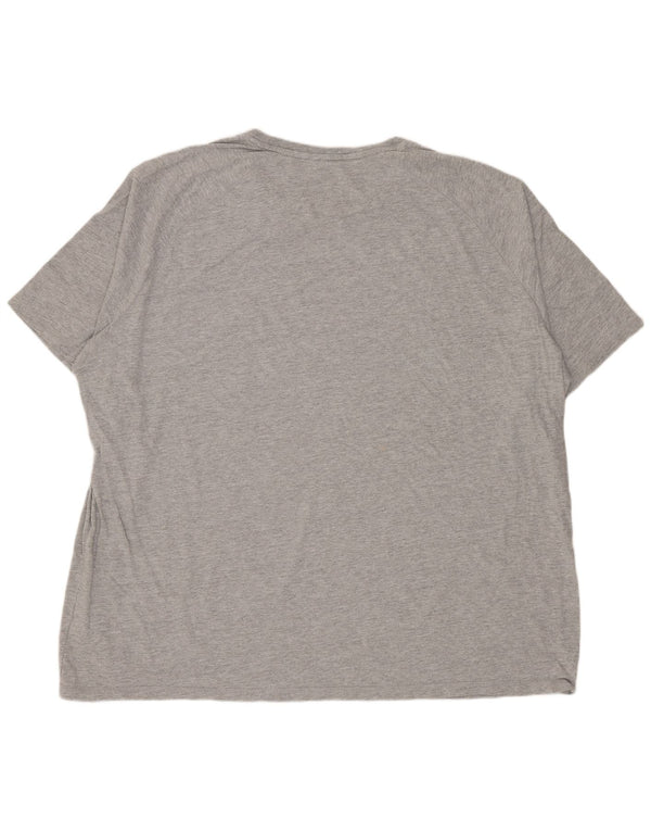 Dickies Mens T-Shirt Top 4XL Grey Flecked Cotton
