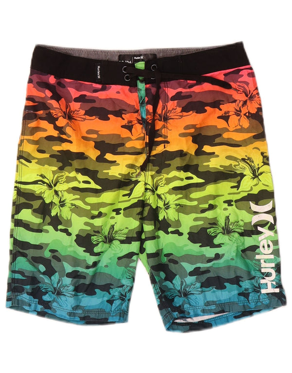 Hurley Boys Graphic Swimming Shorts 11-12 Years Multicoloured Camouflage