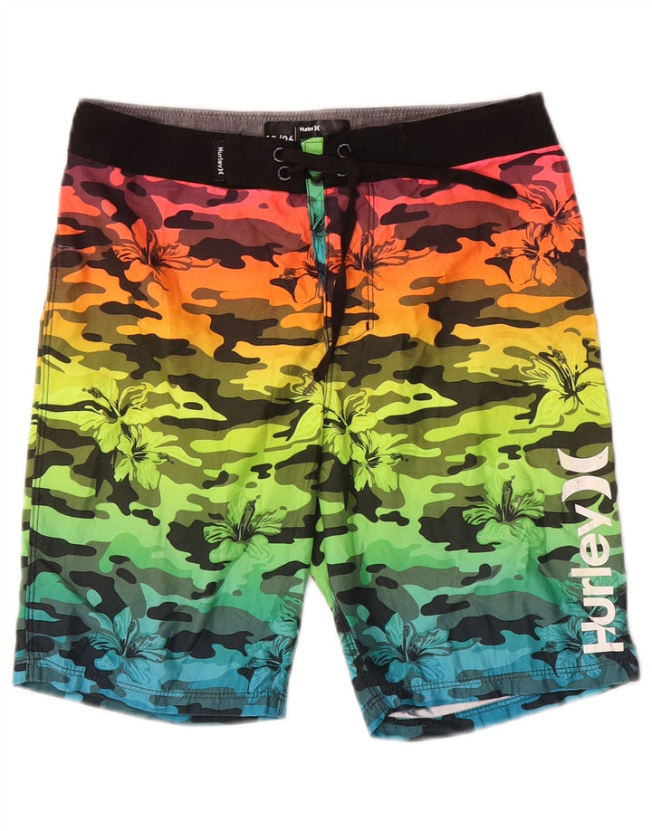 Hurley Boys Graphic Swimming Shorts 11-12 Years Multicoloured Camouflage
