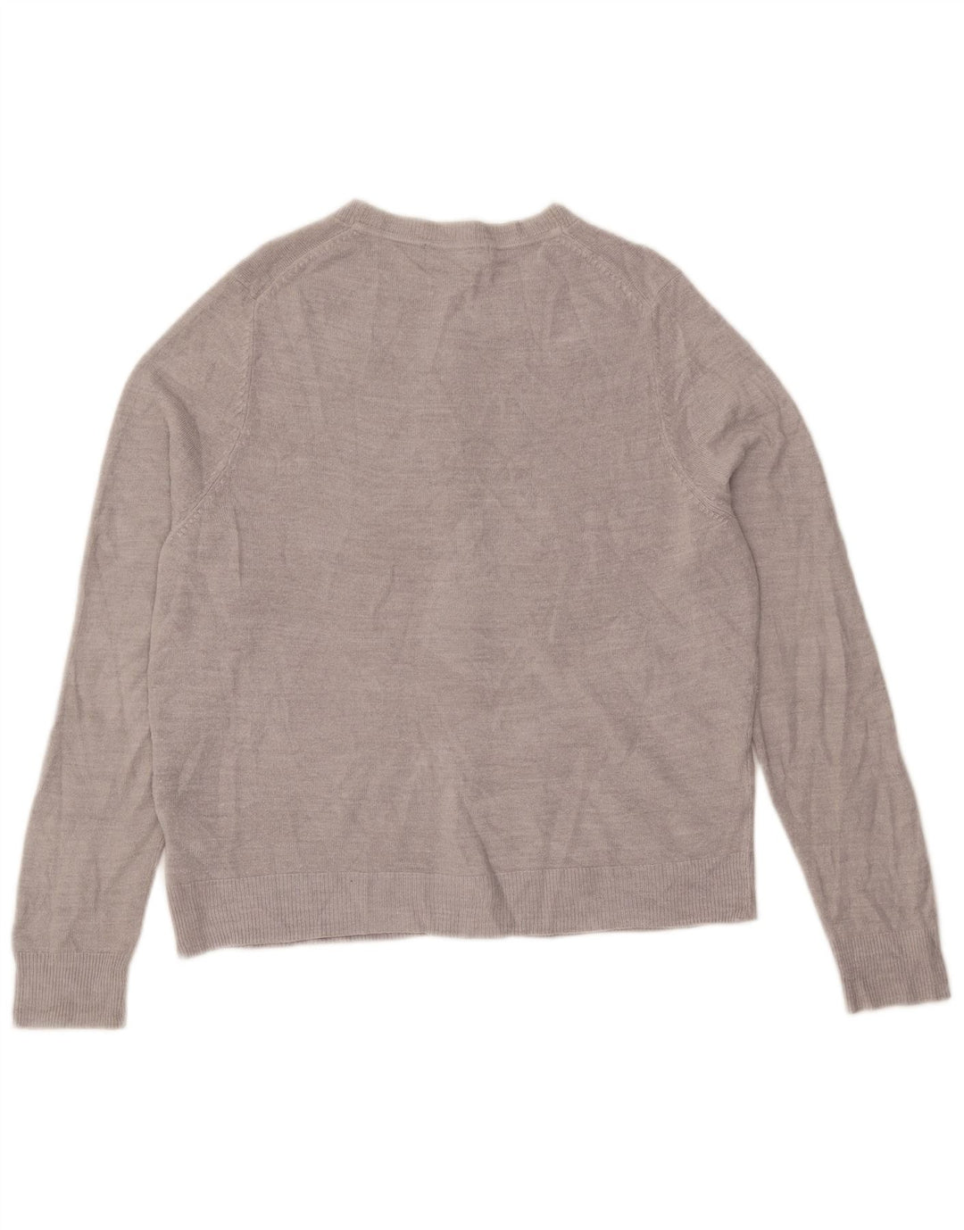 Marks & Spencer Womens Cardigan Sweater UK 14 Large Grey Acrylic