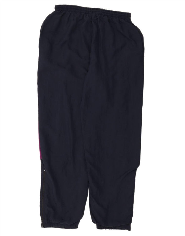 THINK PINK Mens Tracksuit Trousers Joggers Large  Navy Blue Colourblock