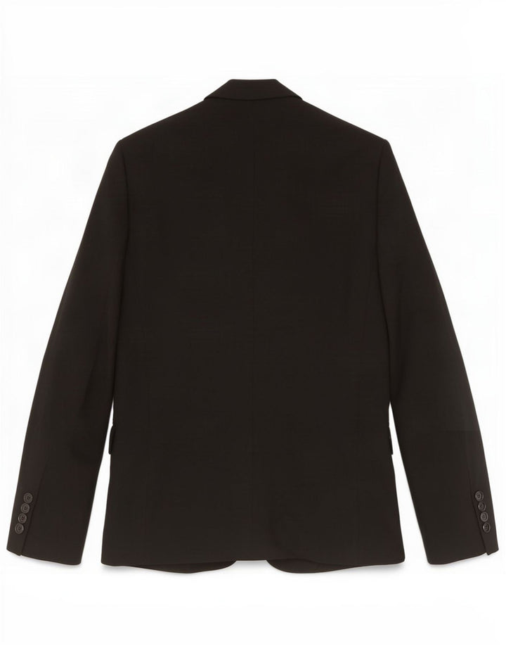 Zara Mens 2 Button Blazer Jacket EU 46 Small Black Viscose