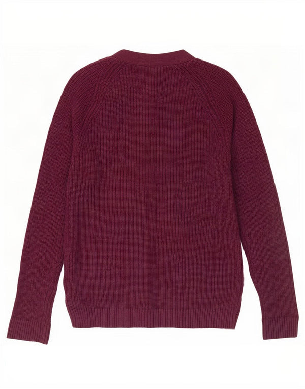 Gap Womens Cardigan Sweater UK 14 Large Purple Cotton