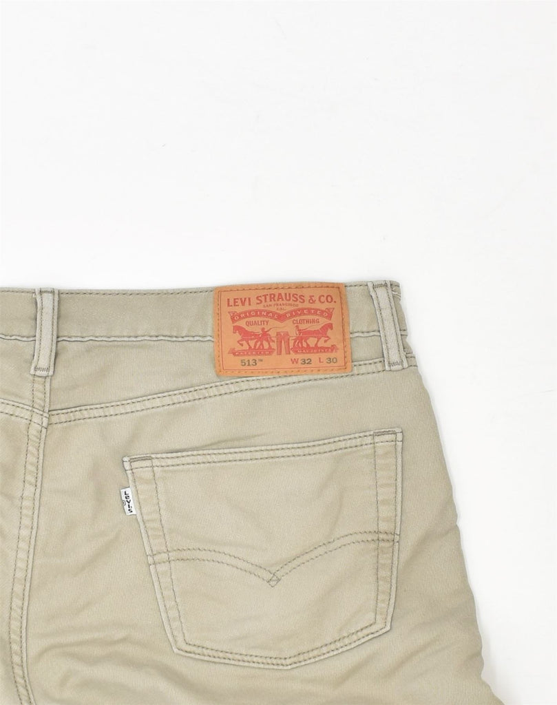 LEVI'S Mens 513 Straight Casual Trousers W32 L30  Grey Cotton | Vintage Levi's | Thrift | Second-Hand Levi's | Used Clothing | Messina Hembry 