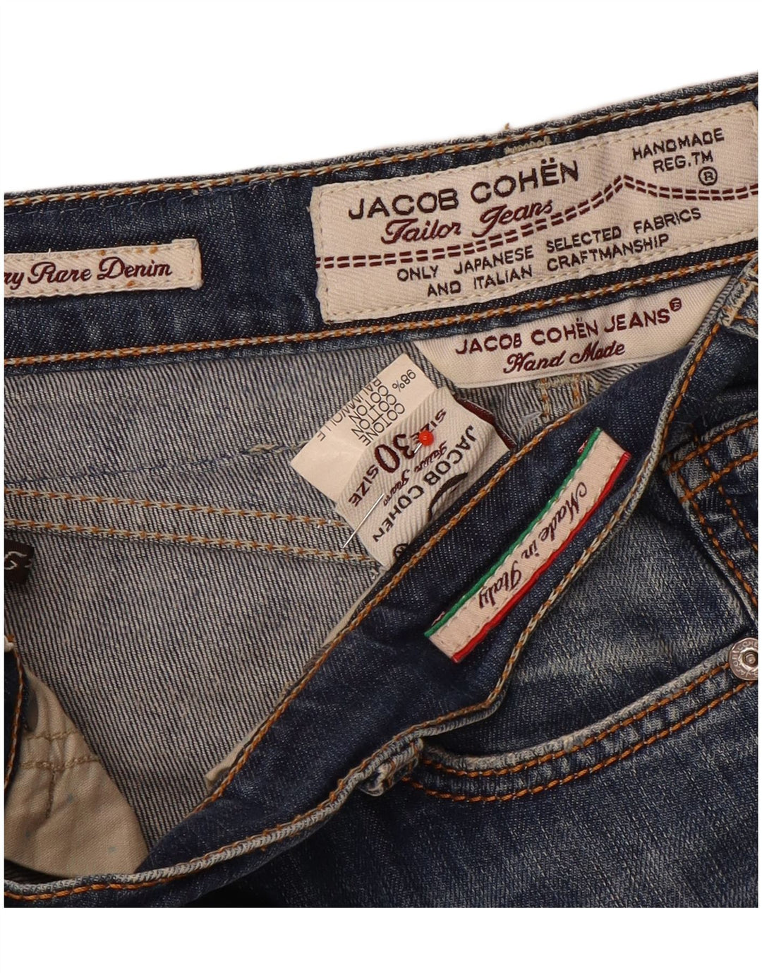 Jacob Cohen Womens Cropped Jeans W30 L24 Blue Cotton