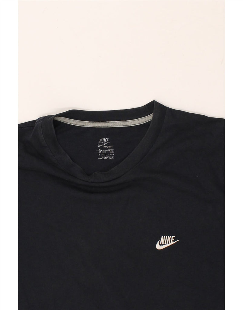 NIKE Mens T-Shirt Top XL Navy Blue Cotton | Vintage Nike | Thrift | Second-Hand Nike | Used Clothing | Messina Hembry 