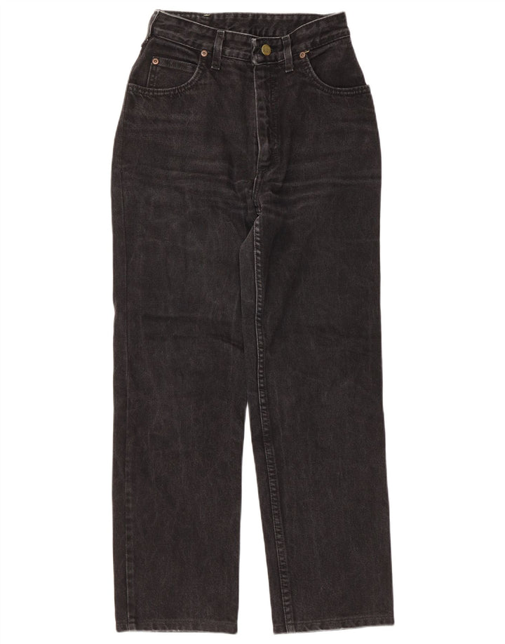 Lee Womens Straight Jeans W30 L26 Black Cotton