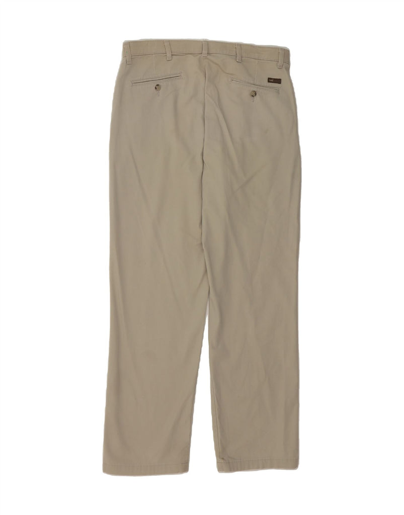 LEE Mens Custom Fit Pegged Chino Trousers W34 L34 Beige Cotton Vintage Lee and Second-Hand Lee from Messina Hembry 