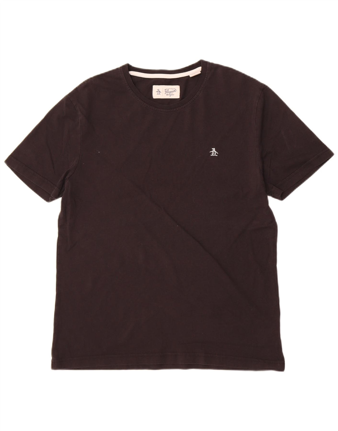 Penguin Mens T-Shirt Top XL Black Cotton