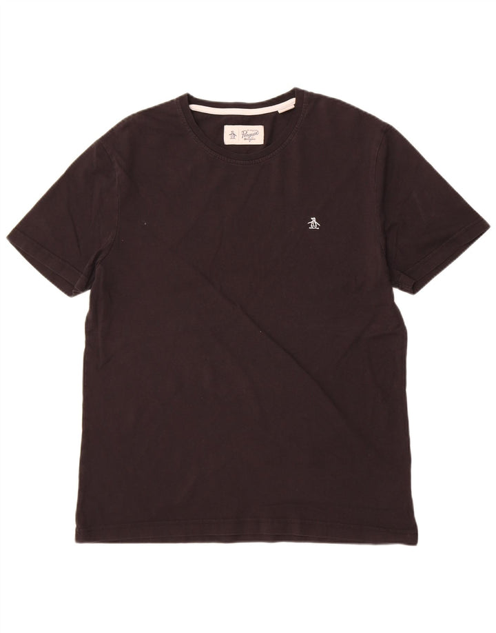 Penguin Mens T-Shirt Top XL Black Cotton