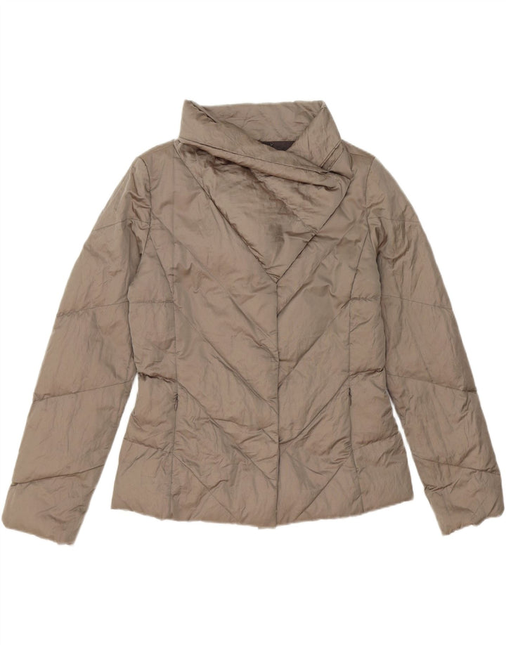 PENNY BLACK Womens Padded Jacket UK 10 Small Grey Polyester Vintage Penny Black and Second-Hand Penny Black from Messina Hembry 