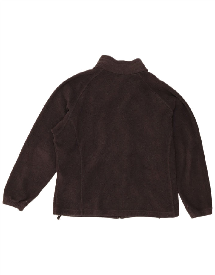 Columbia Womens Oversized Fleece Jacket UK 18 XL Black Polyester