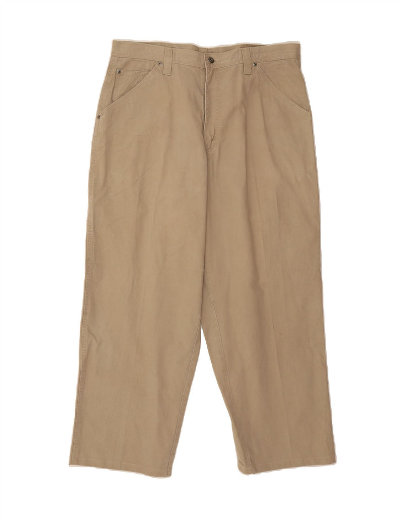 WRANGLER Mens Straight Cargo Trousers W36 L27 Beige Cotton Vintage Wrangler and Second-Hand Wrangler from Messina Hembry 