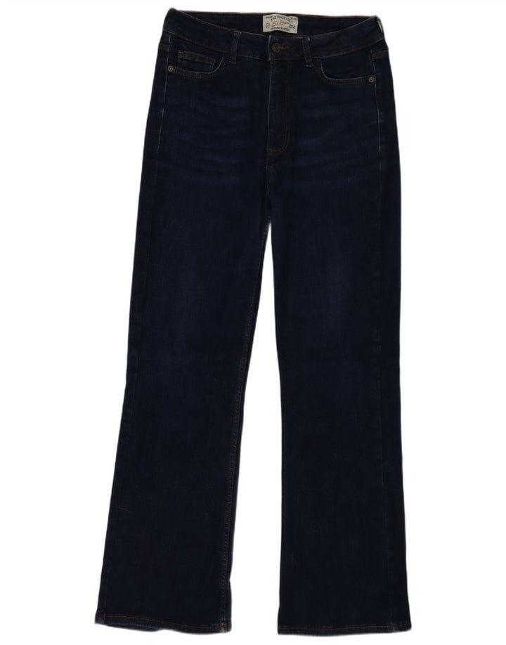 Fat Face Womens Bootcut Jeans UK 12 Medium W29 L28 Navy Blue Cotton