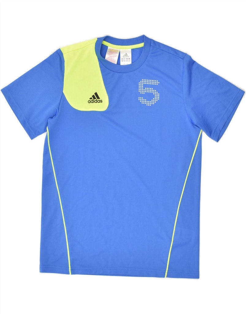 ADIDAS Boys T-Shirt Top 13-14 Years Blue | Vintage Adidas | Thrift | Second-Hand Adidas | Used Clothing | Messina Hembry 