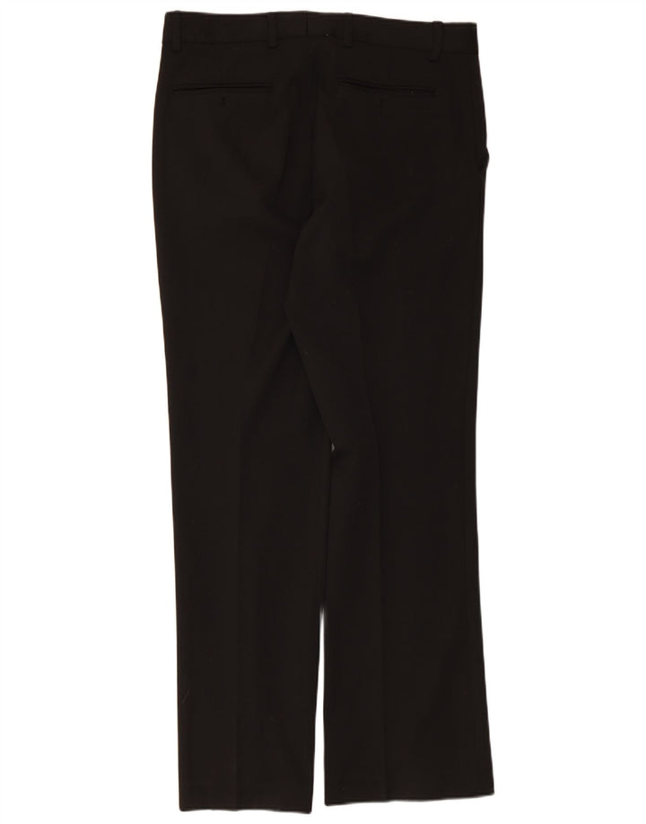 Marlboro Classics Mens Straight Suit Trousers EU 48 Medium W34 L31 Black