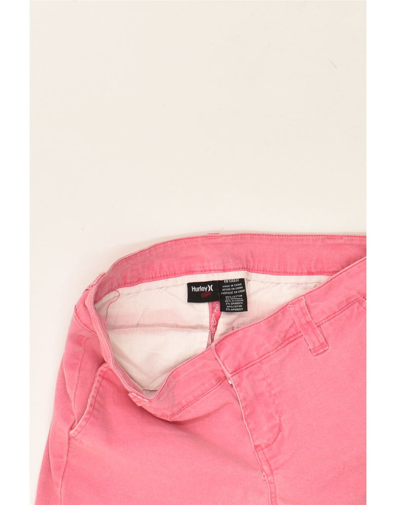 HURLEY Girls Chino Shorts 11-12 Years W26 Pink Cotton | Vintage Hurley | Thrift | Second-Hand Hurley | Used Clothing | Messina Hembry 