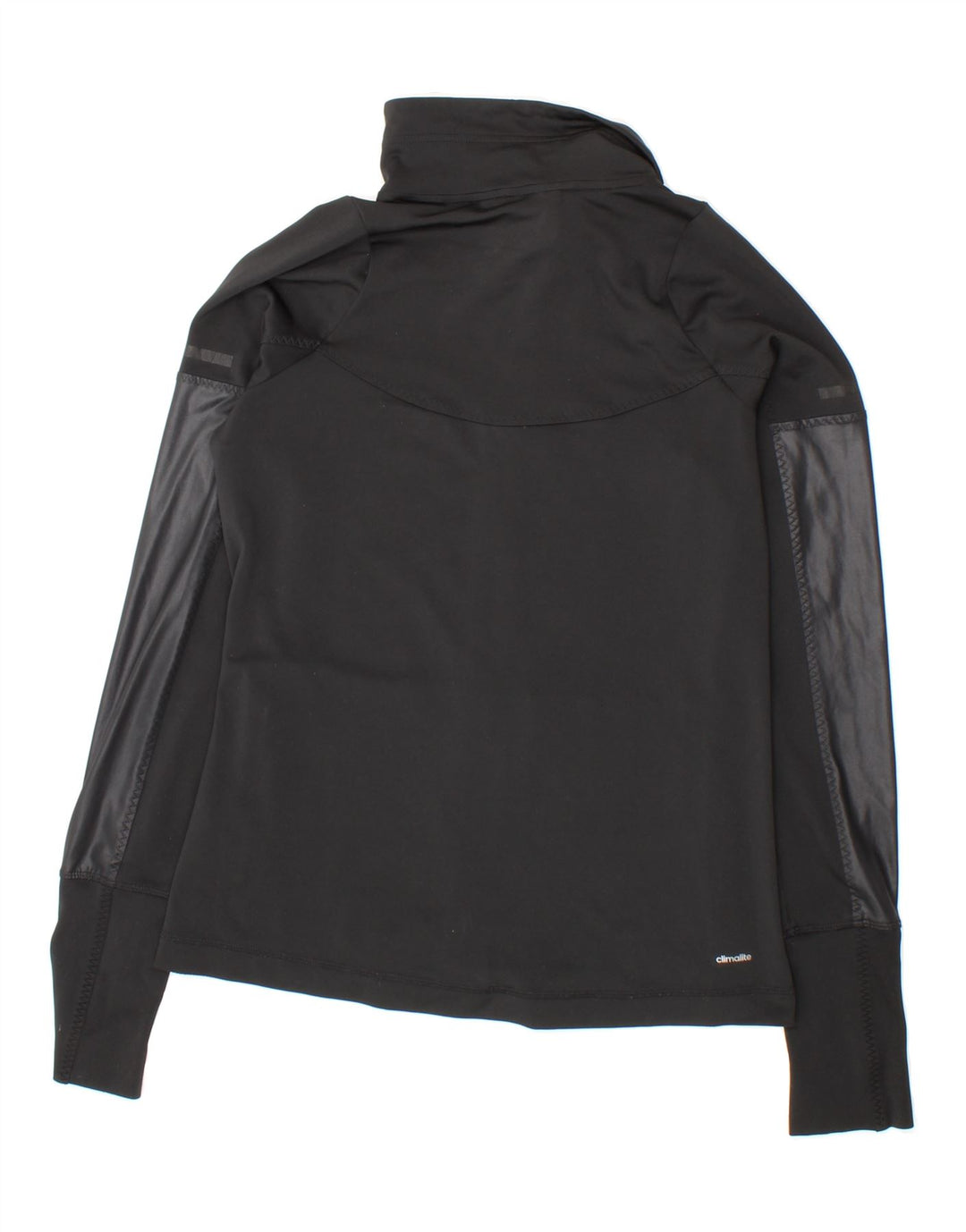 ADIDAS Womens Climalite Tracksuit Top Jacket UK 8/10 Small Black Polyester Vintage Adidas and Second-Hand Adidas from Messina Hembry 