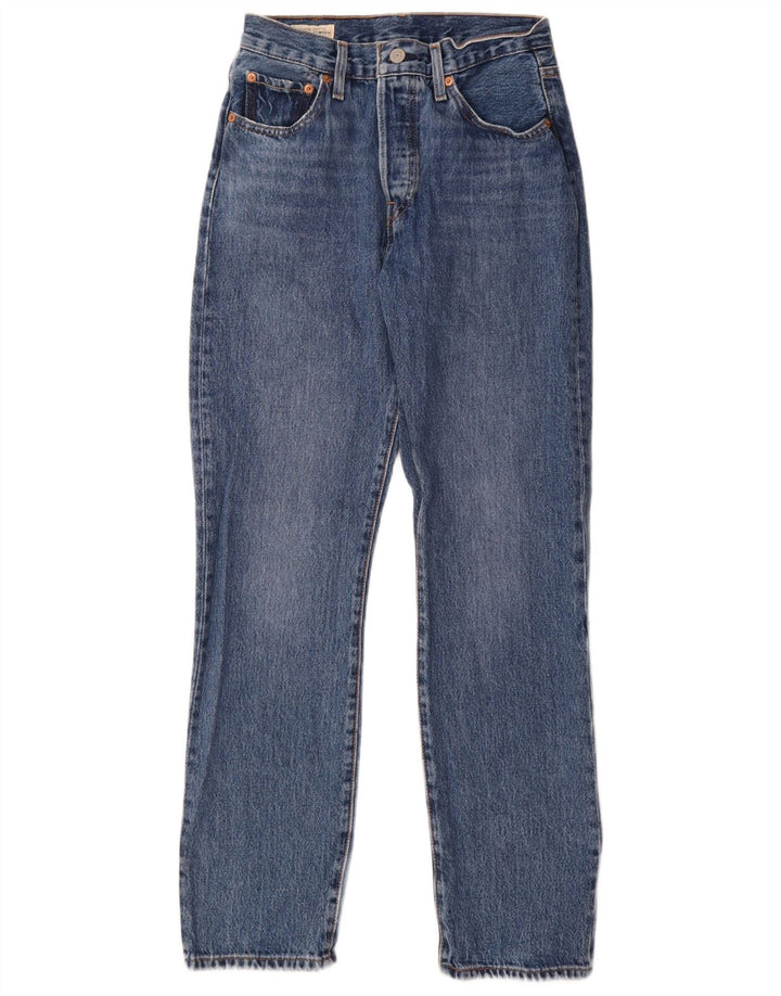 Levi's Womens 501 Straight Jeans W30 L26 Blue