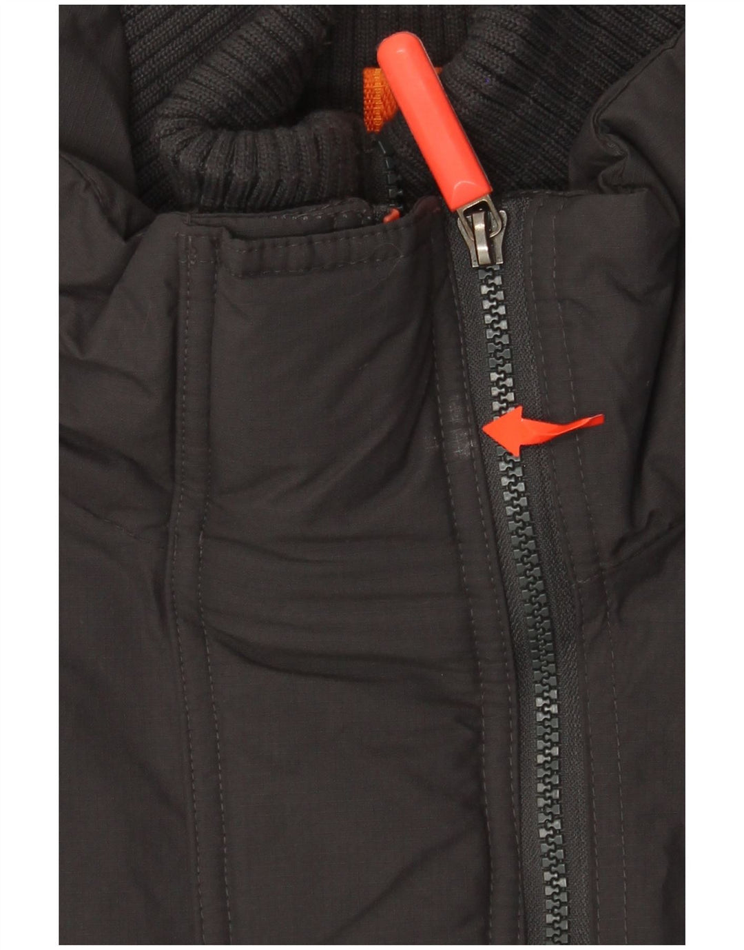 SUPERDRY Womens Windcheater Windbreaker Jacket UK 20 2XL Black Nylon