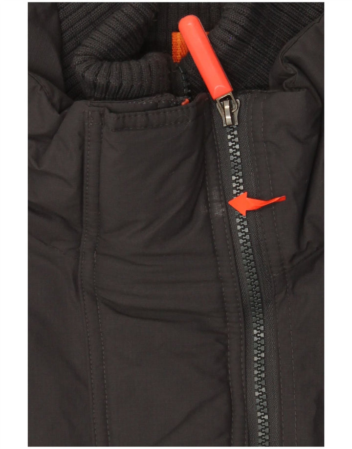 SUPERDRY Womens Windcheater Windbreaker Jacket UK 20 2XL Black Nylon