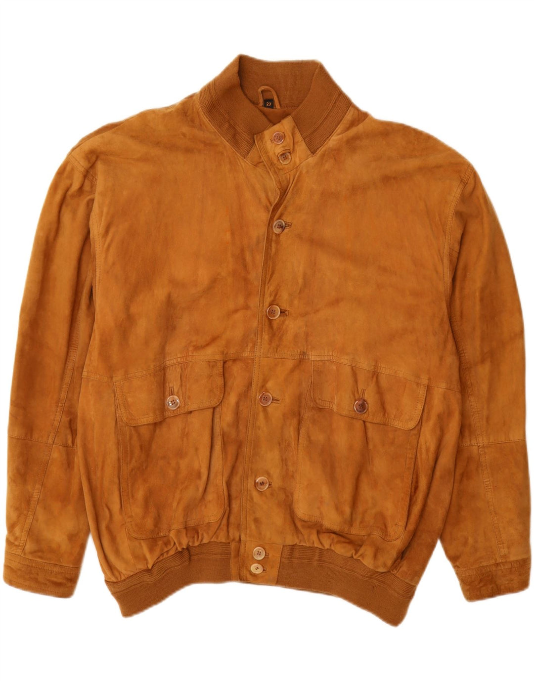 Vintage Mens Suede Jacket UK 42 XL Brown Leather