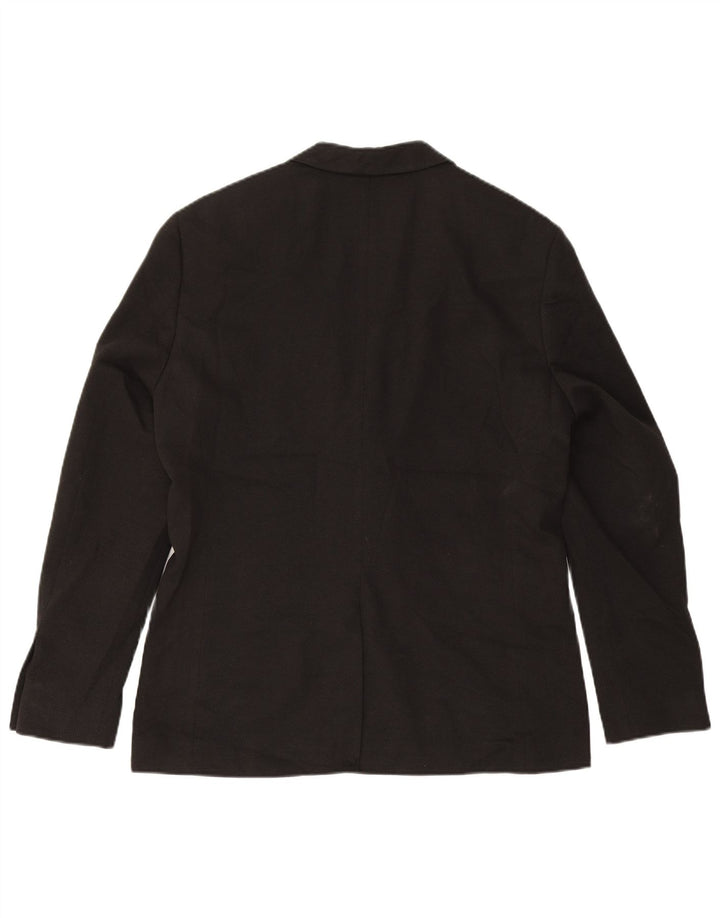 Jack & Jones Mens 2 Button Blazer Jacket EU 50 Large Black Polyester