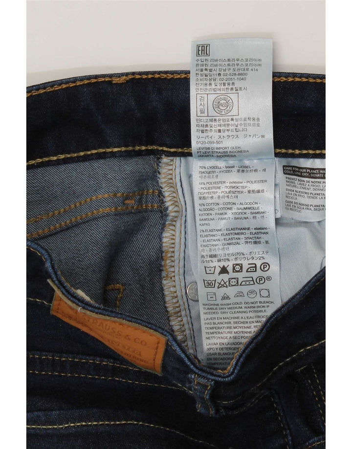 Levi's Womens 725 High Rise Bootcut Jeans W29 L30 Navy Blue Lyocell