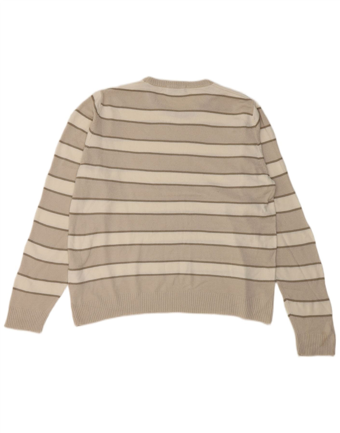 Marks & Spencer Mens Blue Harbour Crew Neck Jumper Sweater Medium Beige