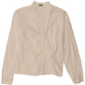 BENETTON Womens Shirt Blouse UK 14 Medium White