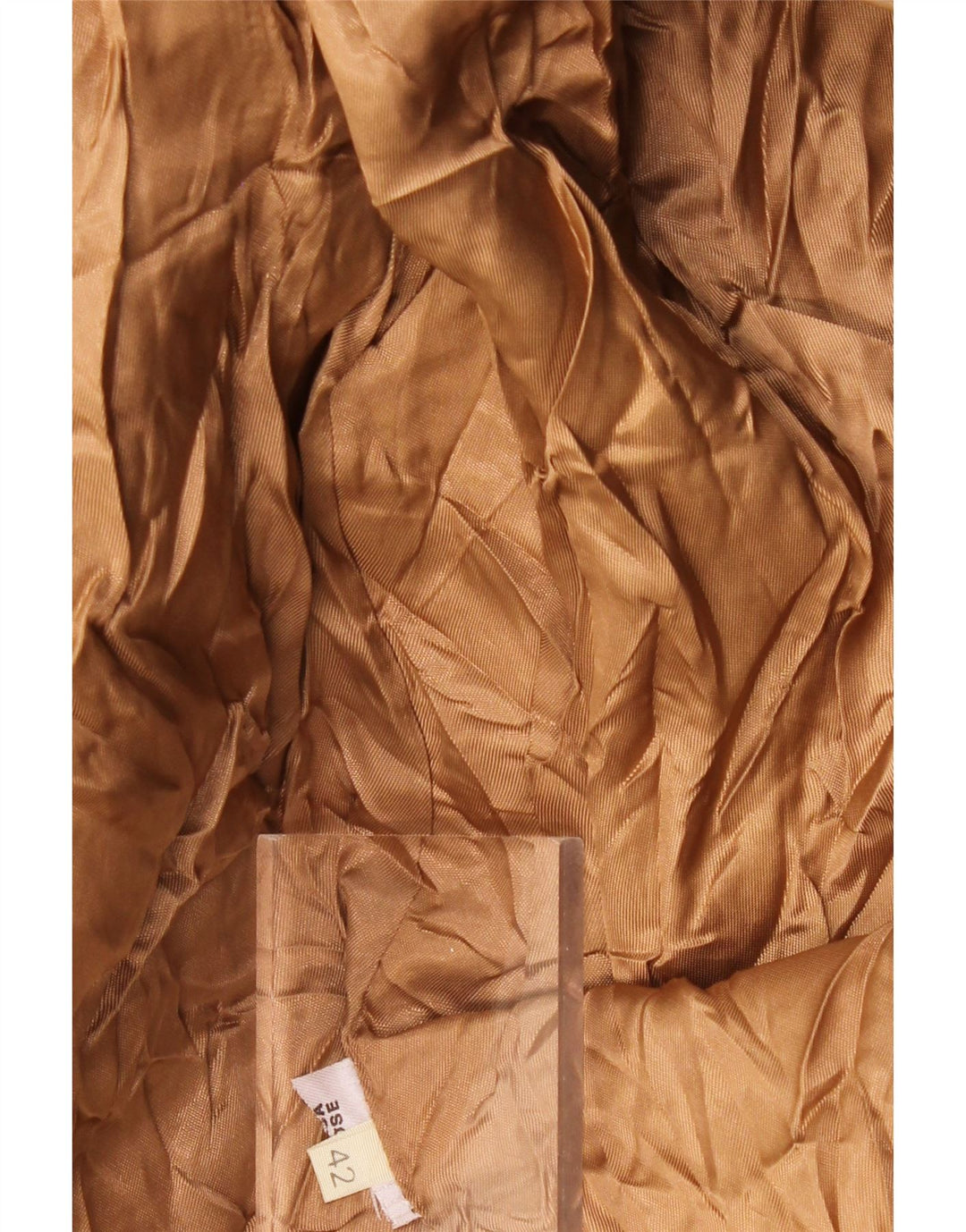 VINTAGE Womens Overcoat IT 42 Medium Brown