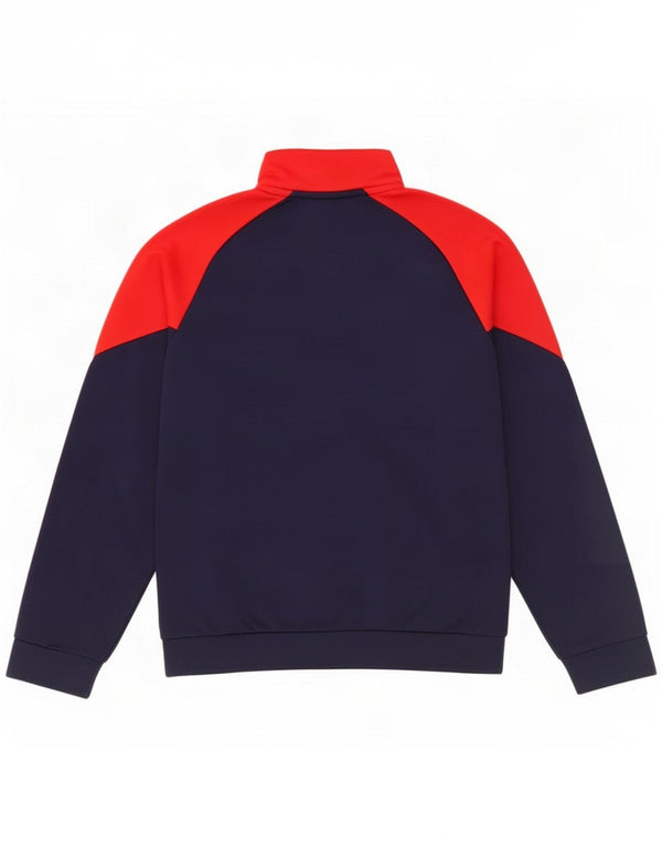 Puma Boys Graphic Tracksuit Top Jacket 9-10 Years Navy Blue Colourblock
